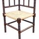 Ancien fauteuil chaise de coin d angle