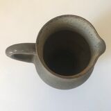 Vintage sandstone ceramic pitcher by Jacques lacheny