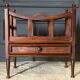 English mahogany magazine holder 1 drawer Mid-twentieth