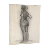Drawing nude study