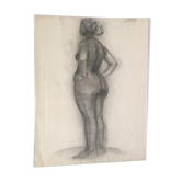 Dessin étude de nu