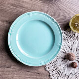 8 assiettes à dessert vert mint
