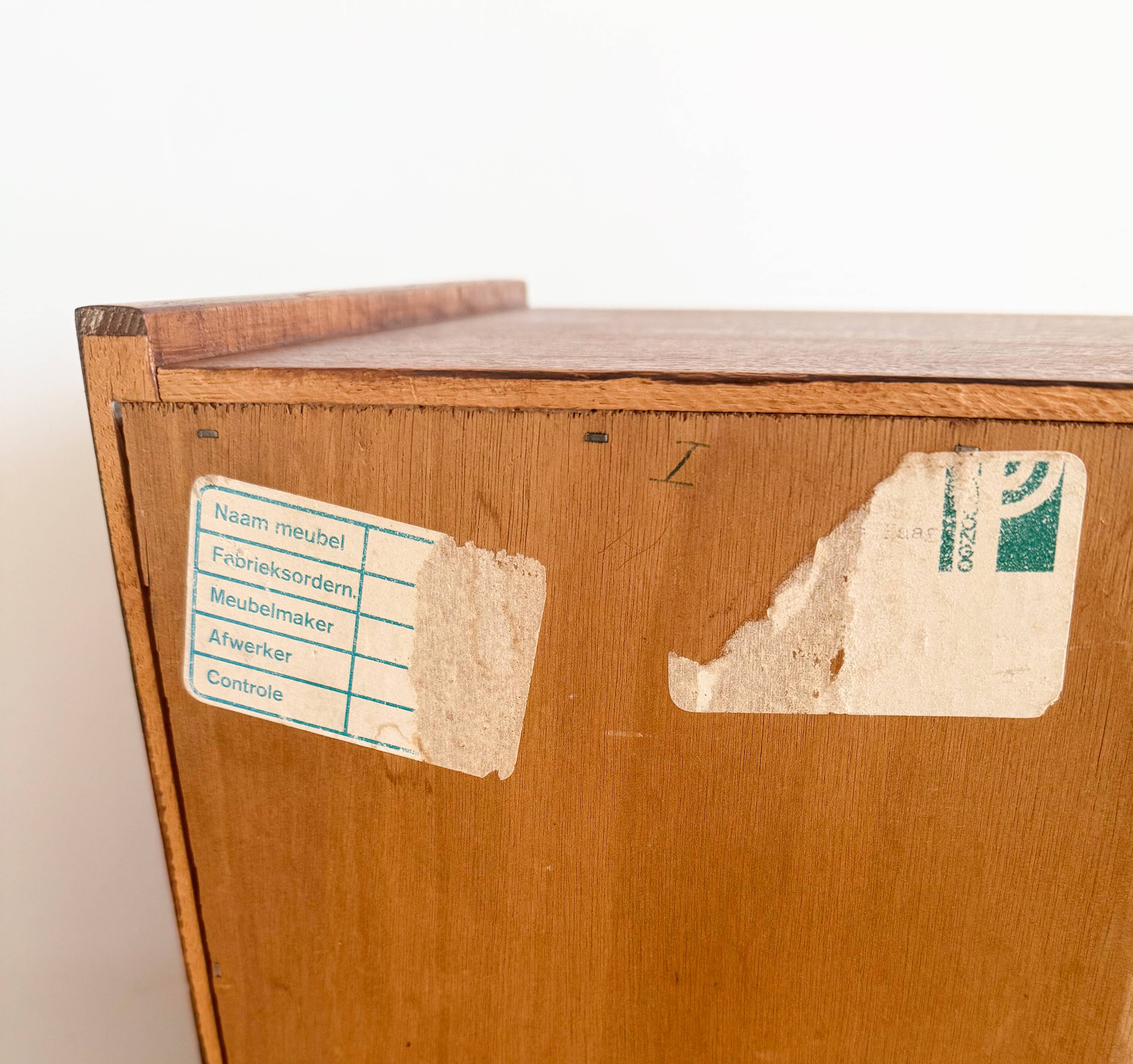 Scandinavian style 5-drawer teak chest of drawers from the 1950s