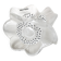 Crystal candlestick LALIQUE, three anemone flowers