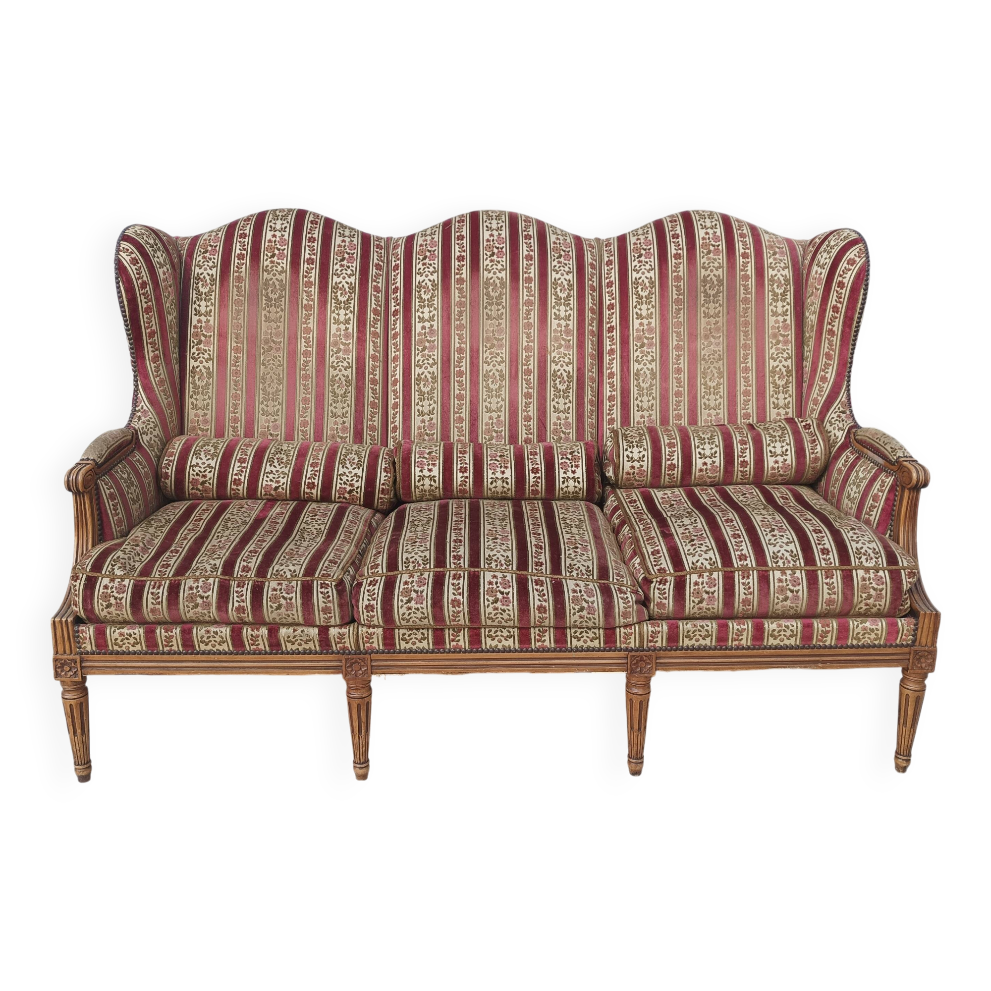 Canapé à oreilles Louis XVI