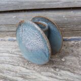 Vintage 1970s soliflore vase in flamed stoneware