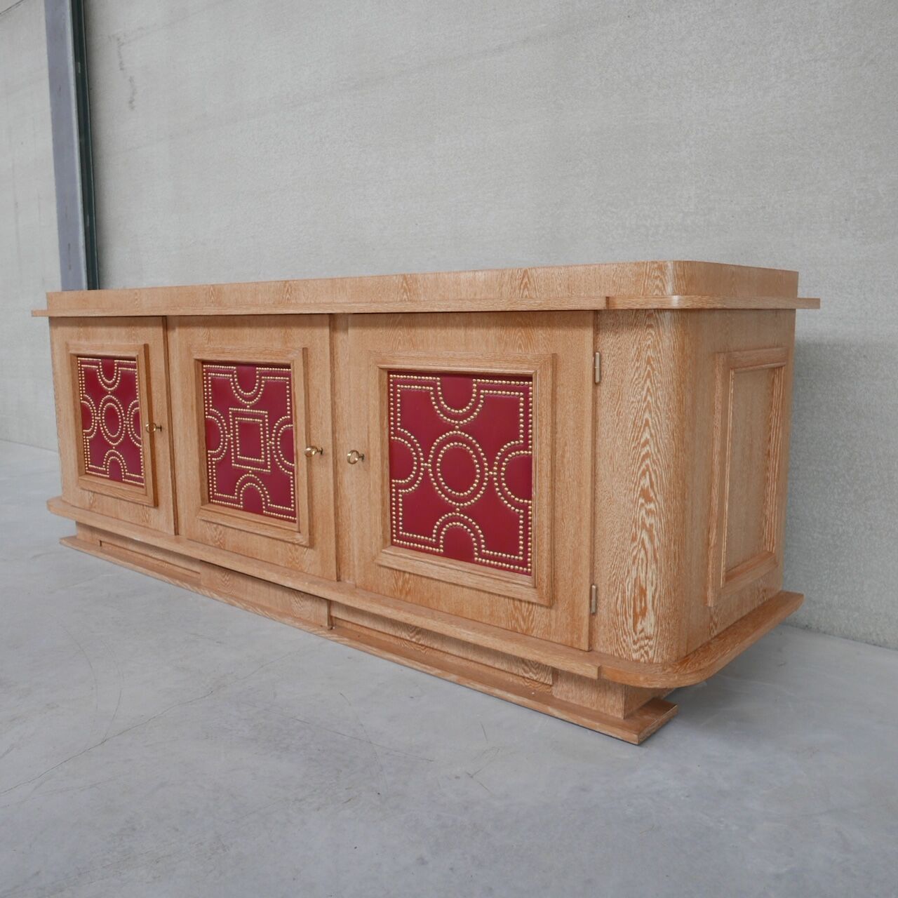 Art Deco Limed Oak Sideboard attributed to André Arbus