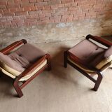 Pair of Danish vintage armchairs