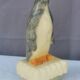 Pair of “penguins” bookends in alabaster