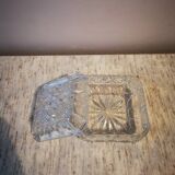 Vintage glass and crystal jewelry box
