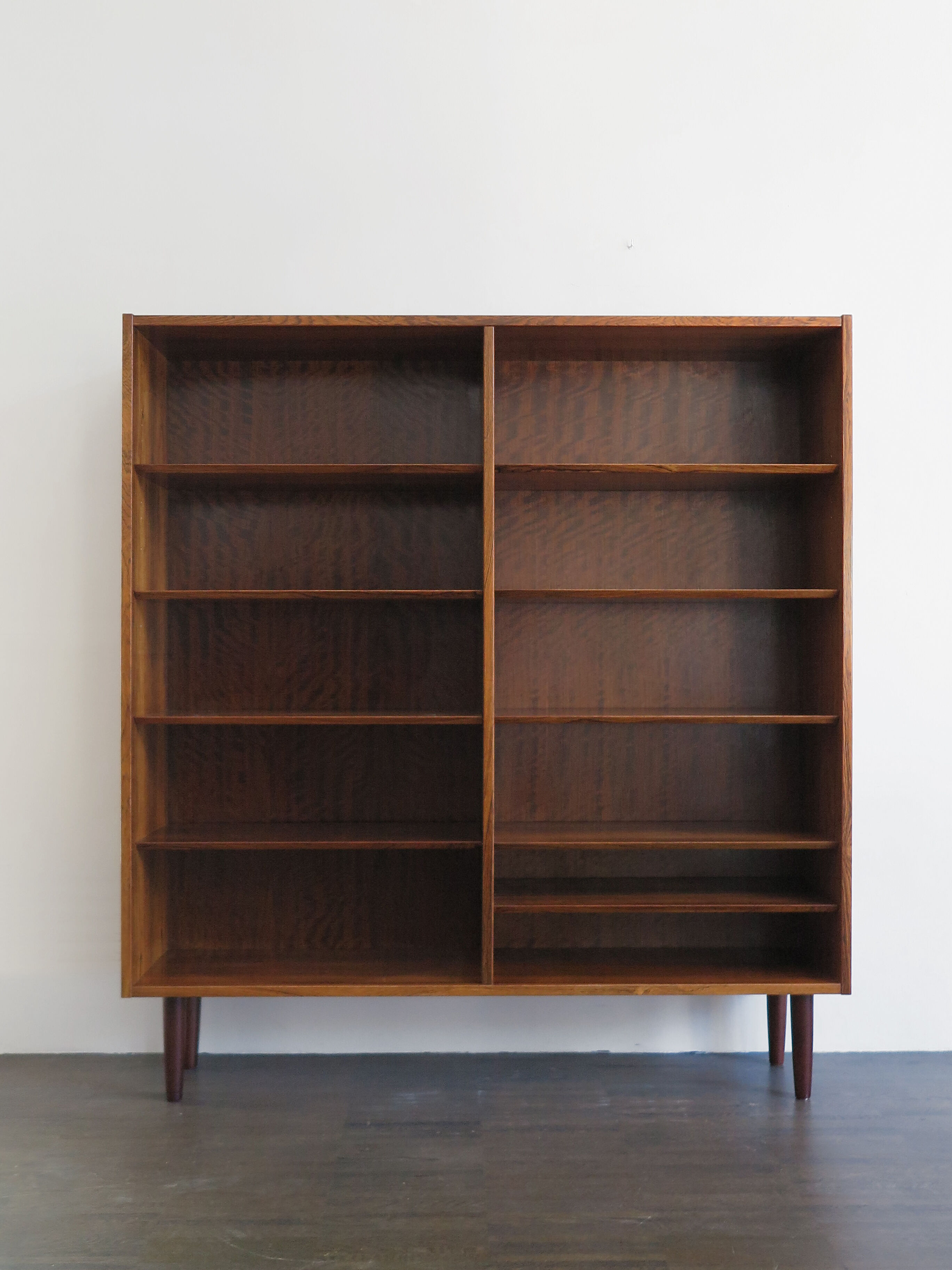 Poul Hundevad scandinavian rosewood bookcase, Denmark 1960s