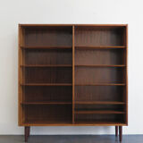 Poul Hundevad scandinavian rosewood bookcase, Denmark 1960s