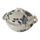 Lion Soup Tureen – Blue-grey Hollyhocks 1890-1920