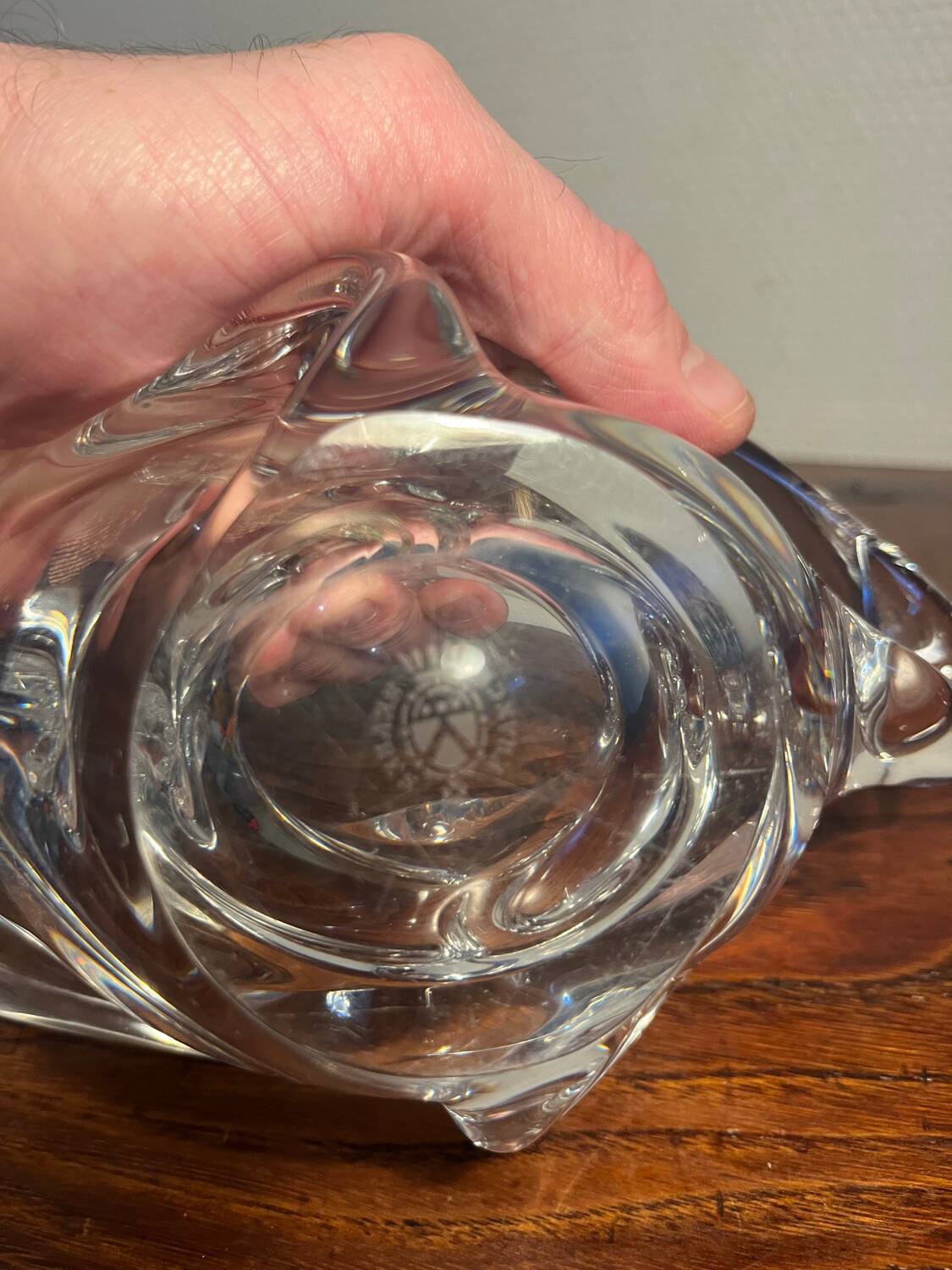 Vide poche centre de table cristal de Sèvres