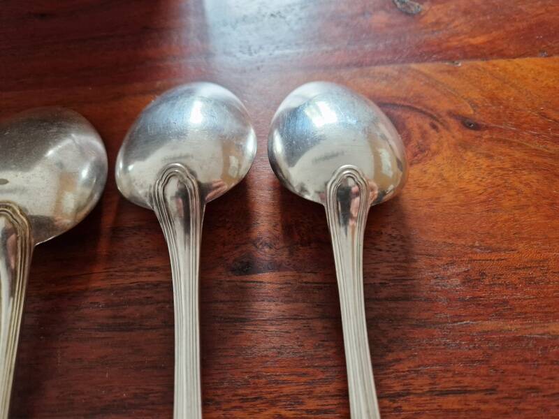 Christofle - Set of 12 table spoons model Spatours in silver-plated metal