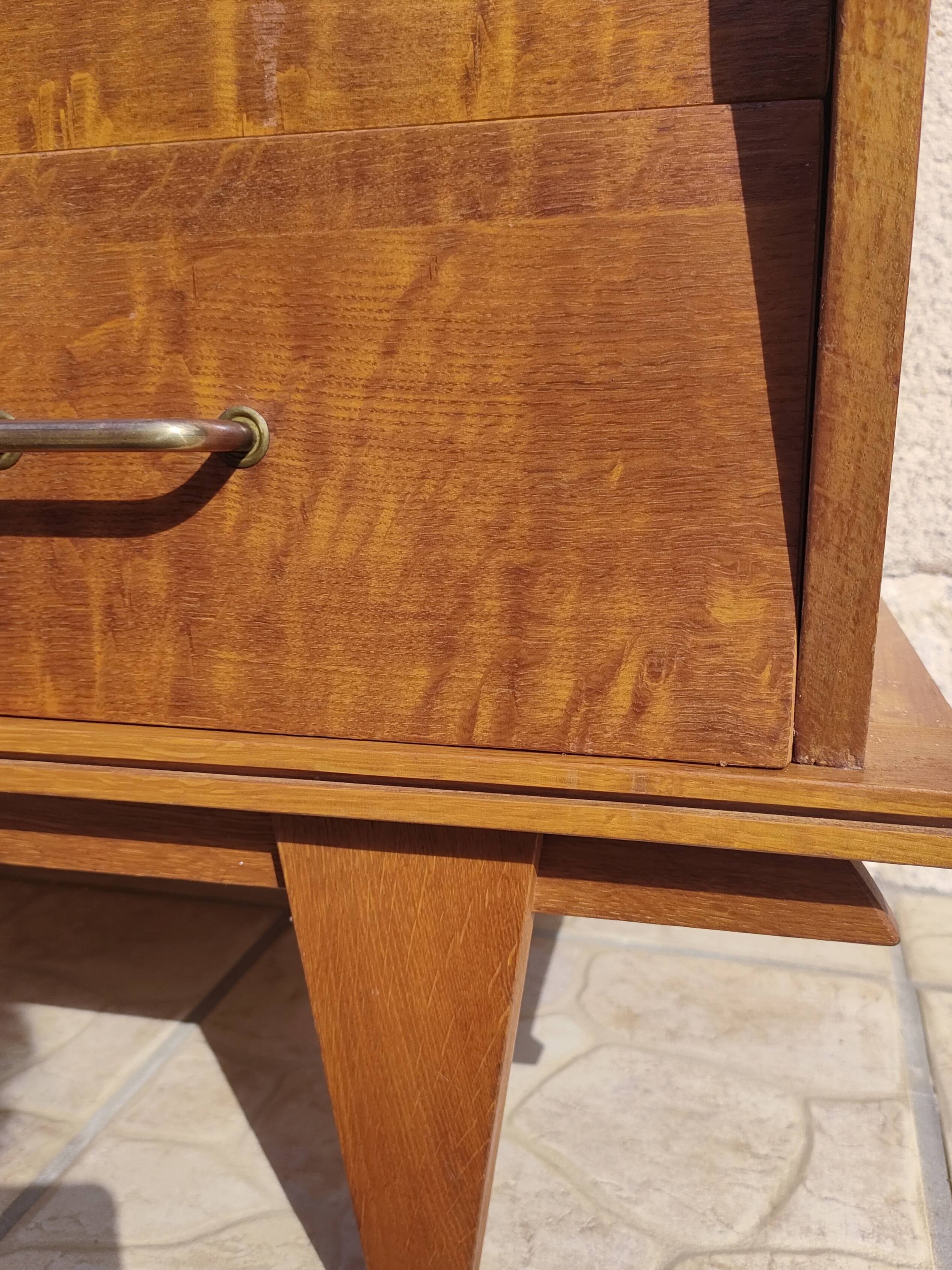 Designer wooden chest of drawers from the 60s