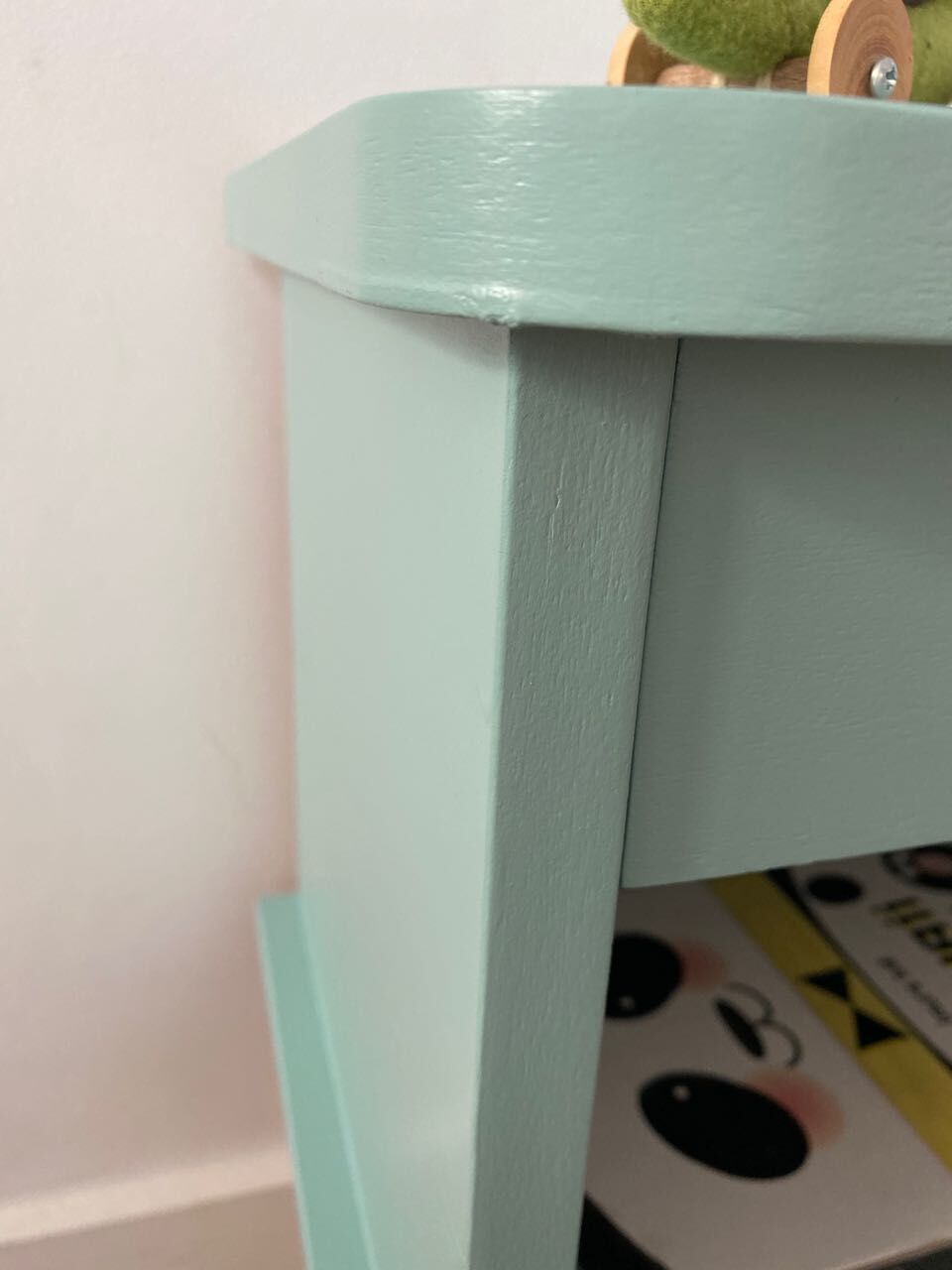 Retro green bedside table