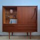 Vintage Scandinavian teak sideboard, buffet furniture.
