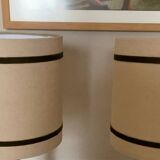 Pair of lamps with old brass base
