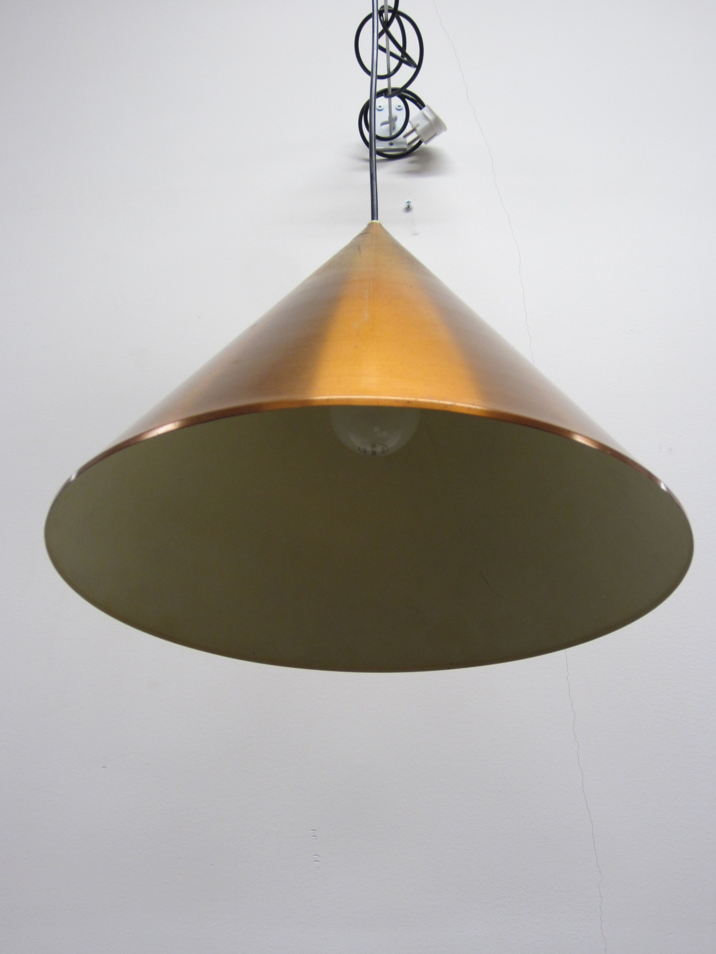 Hans-Agne Jakobsson Scandinavian copper pendant light