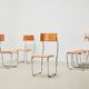 Giuseppe Terragni Set of 6 Lariana Dining Chairs Italy 1936/1990s