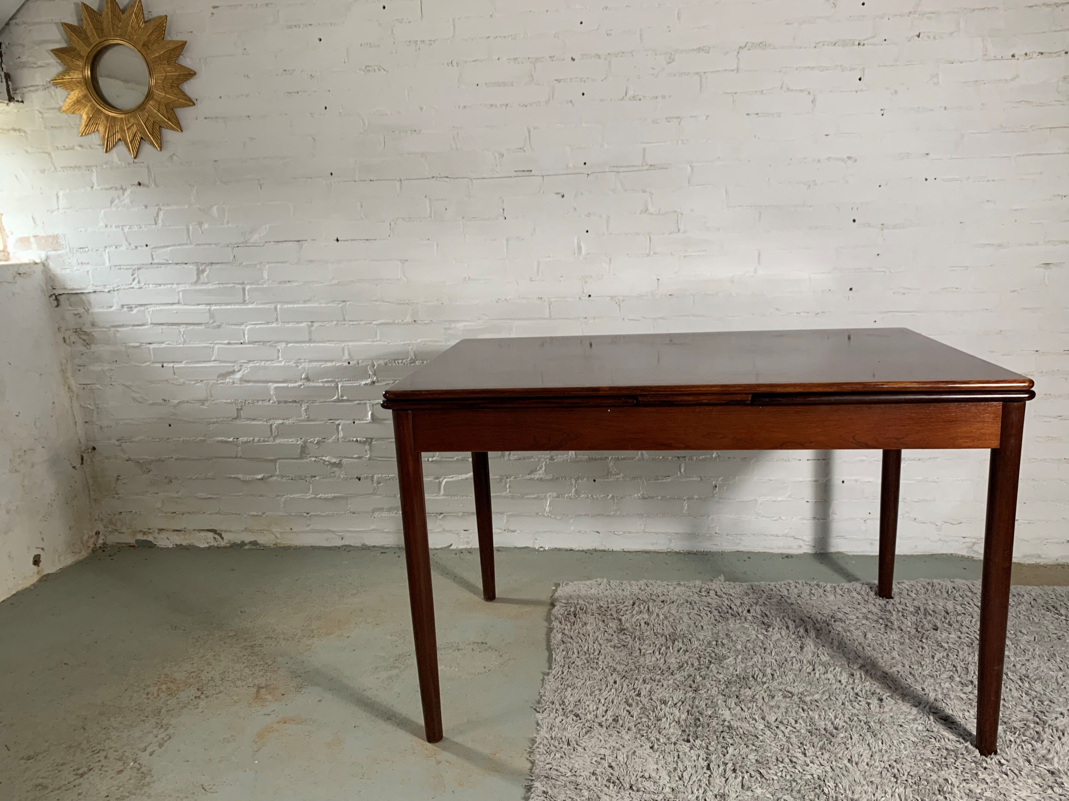 Danish rosewood dining table with extensions, 1960s