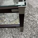 Glass coffee table by Pierre Vandal