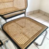 Suite of 4 chairs Cesca B32 by Marcel Breuer