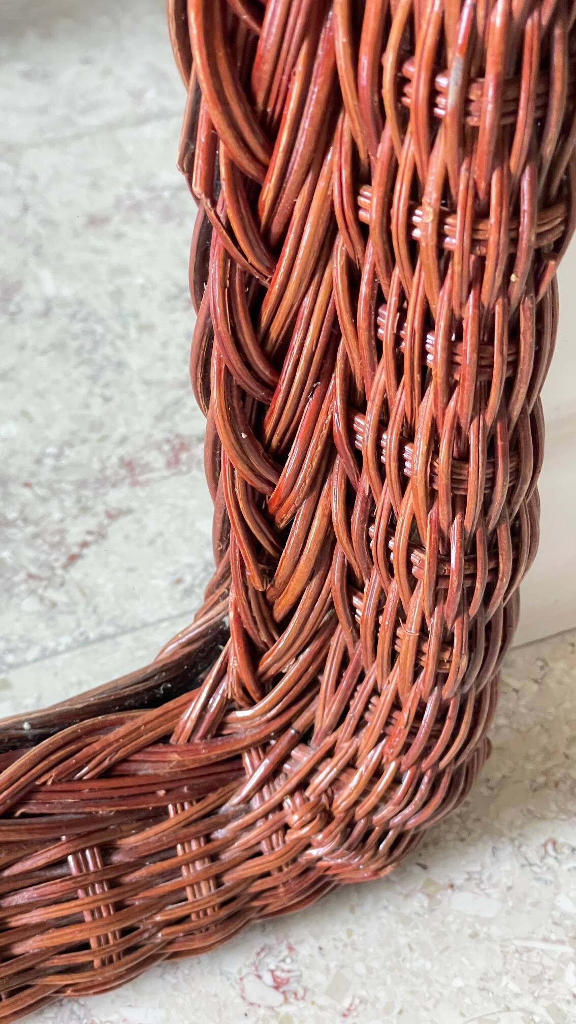 VINTAGE Rattan MIRROR