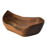 Olive wood cup, signed