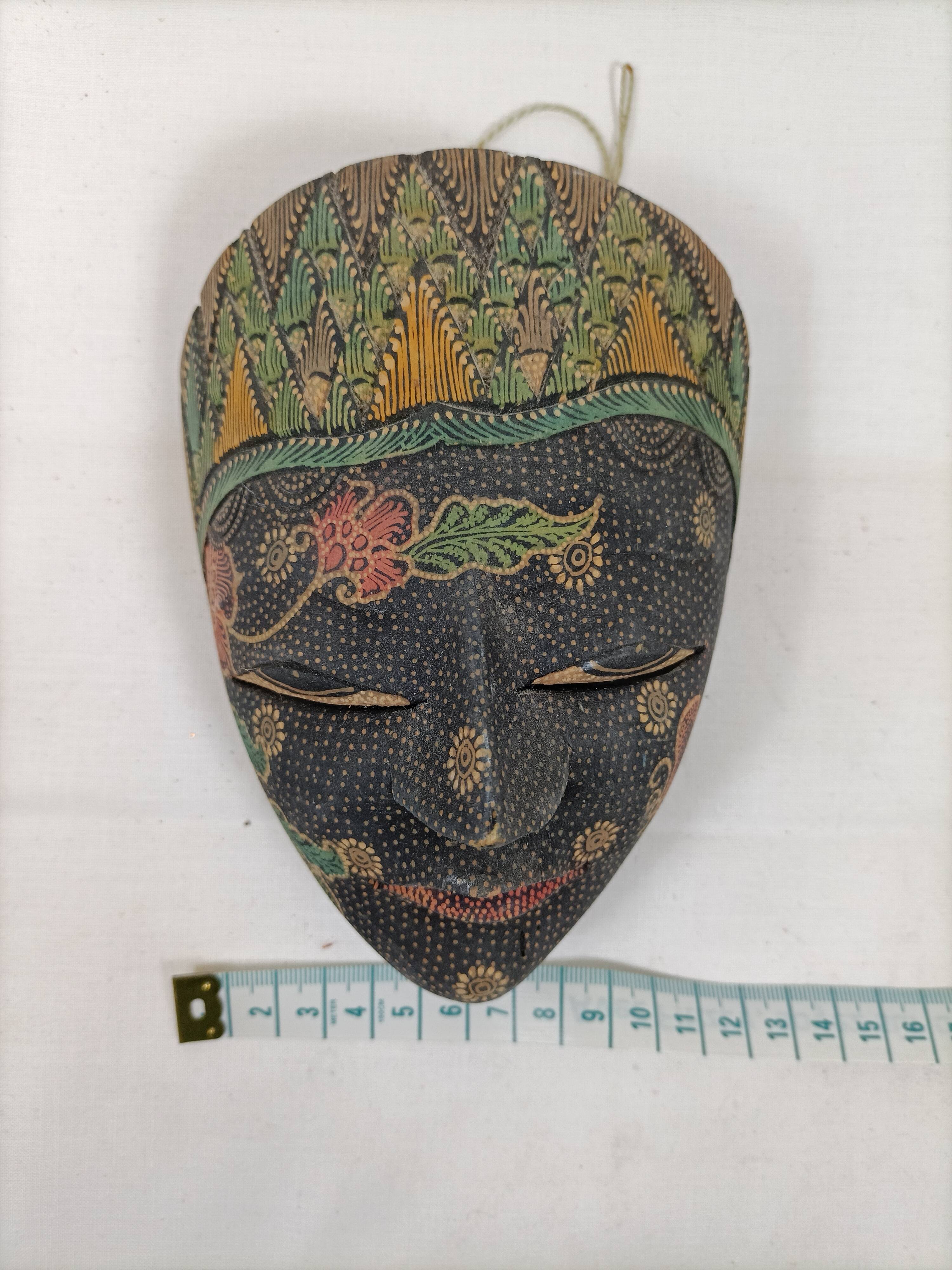 Wooden decorative mask, Bali