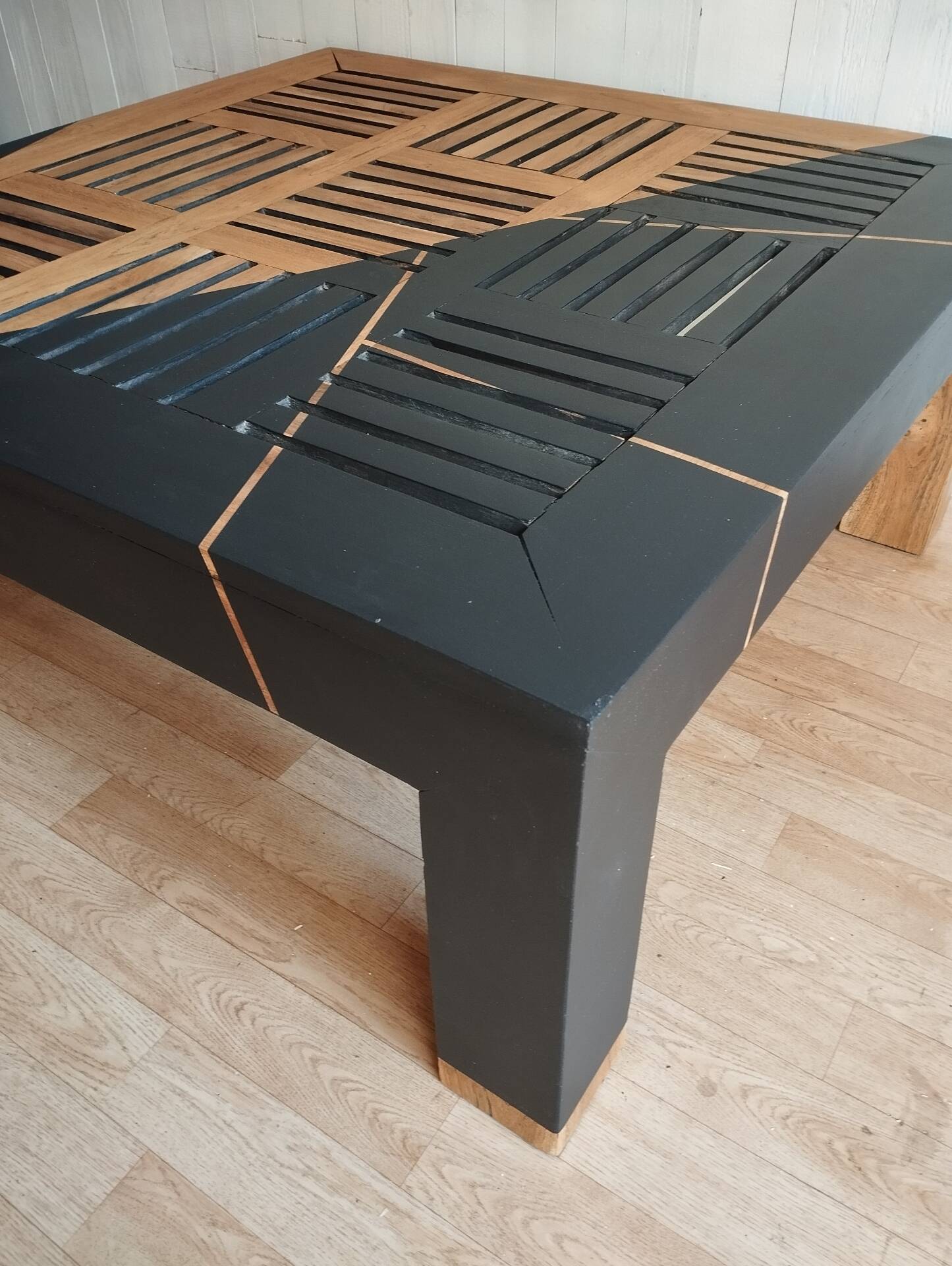 Table basse teck massif
