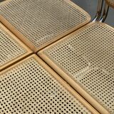 Set of 4 chairs model Cesca B32 designed by Marcel Breuer design