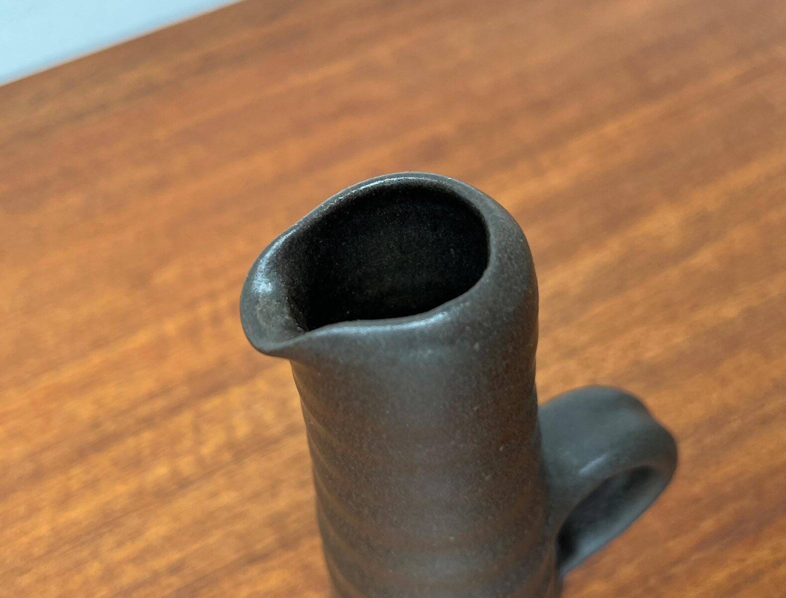 Carafe vase from German studio pottery from the mid-century by Petra, 1960s.