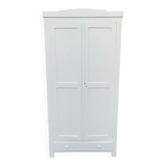 Antique white Parisian wardrobe with Majorelle blue interior