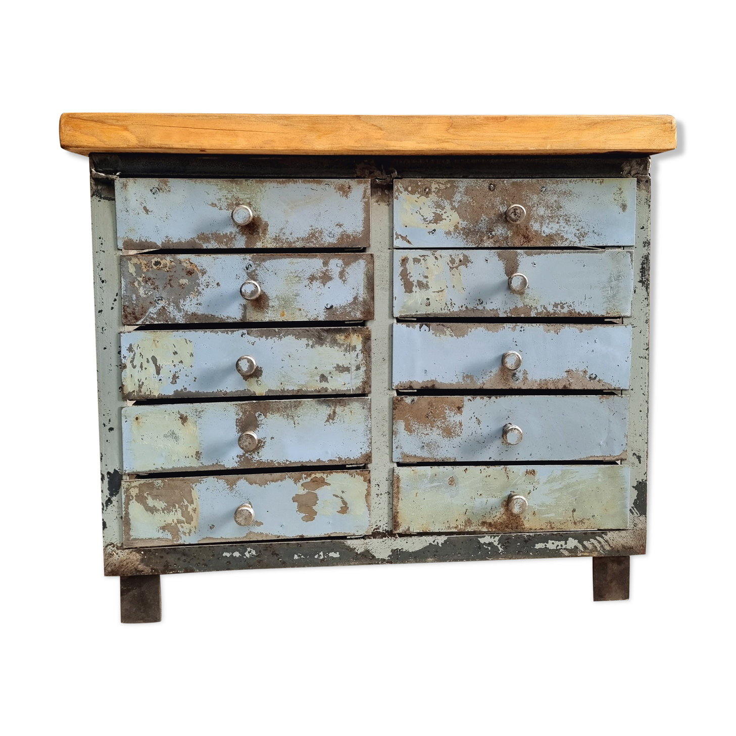 Industrial chest of drawers steel TV sideboard