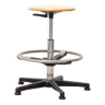 Stool with adjustable and swivel seat