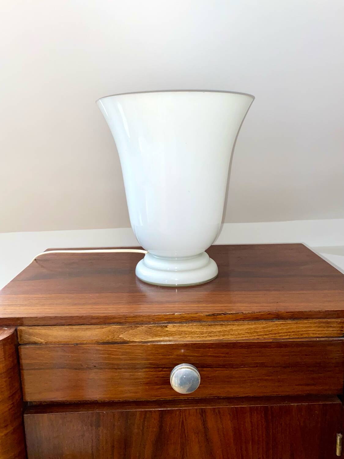 Opaline Lamp Art Deco Tulip CVV Vianne