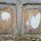 Old door beautiful patina height 208 cm