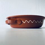 Colorful terracotta dish or salad bowl