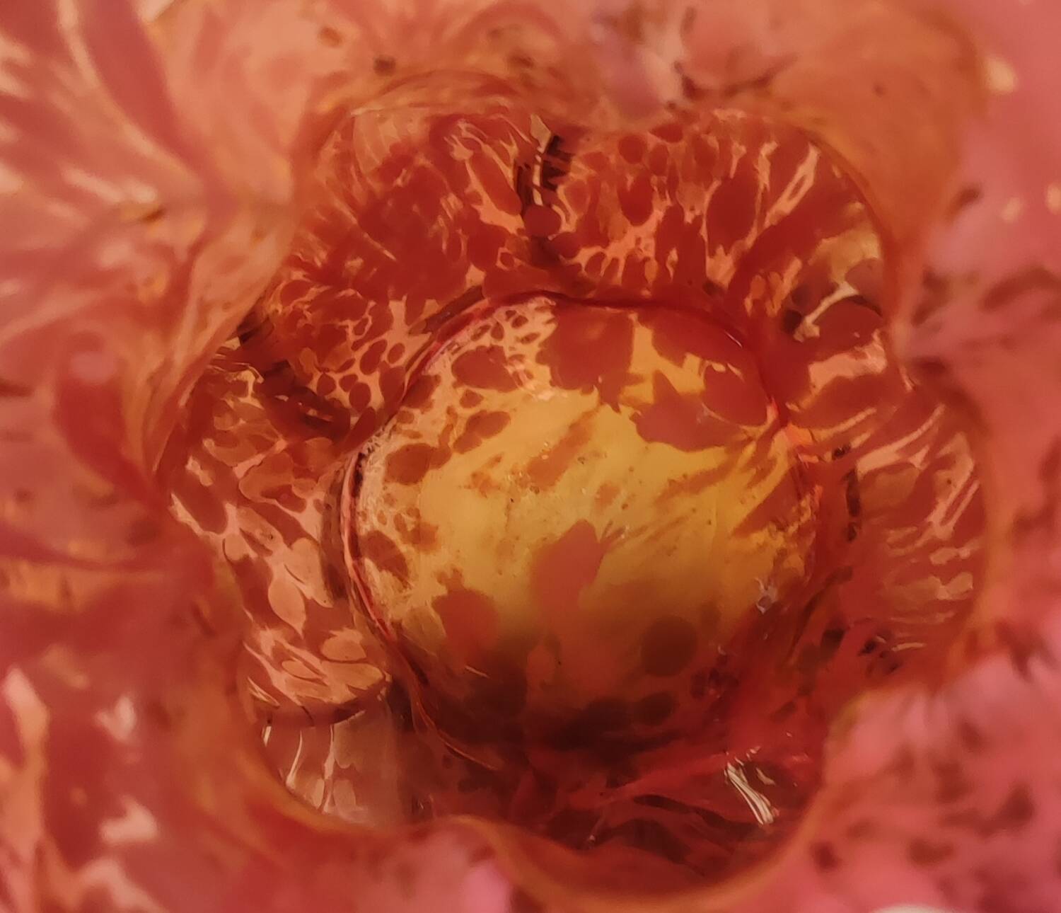 Pair of old large glass vases from Clichy