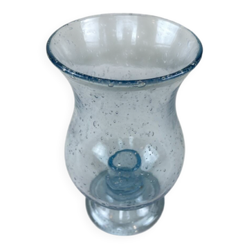 Biot bubble glass candle holder
