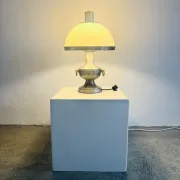 Metal Mushroom Table Lamp By Dijkstra Lampen, The Netherlands, 1960S
