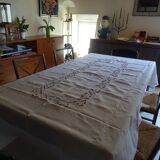Openwork tablecloth 260 x 155 embroidery flowers old
