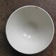 Large vintage fluted bowl with blue flower pattern