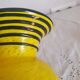 Vintage speckled glass vase from the 50s 60s