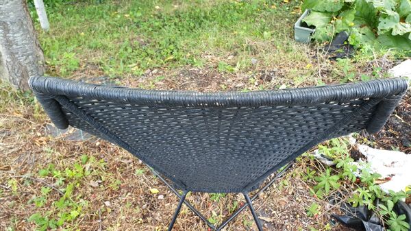 Fauteuil de jardin tressage naturelle