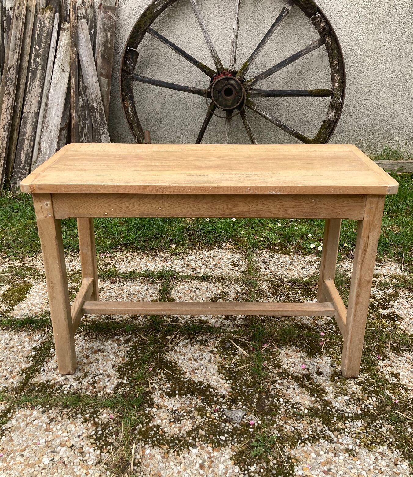 Antique solid wood desk