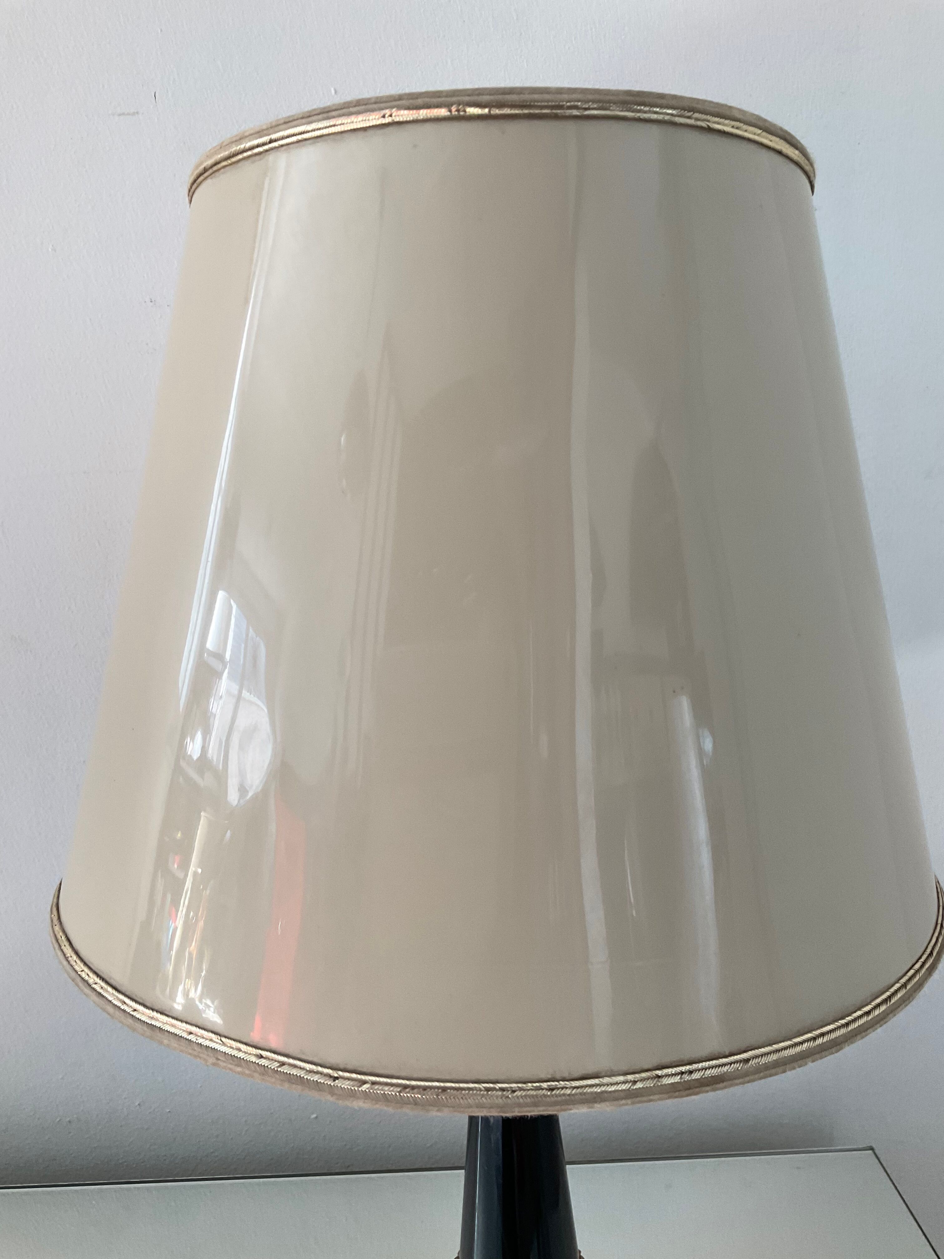 Vintage lamp in gold metal 50s-60s