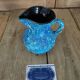 Pitcher lava Blue ceramic Vanoise old vintage